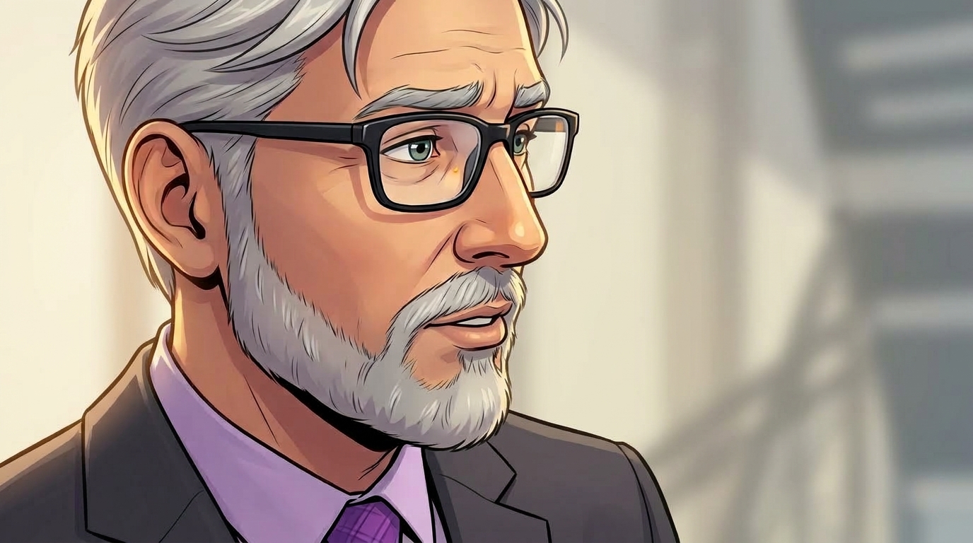 Arlo looks toward the others through his glasses as he gives a final practical reminder.