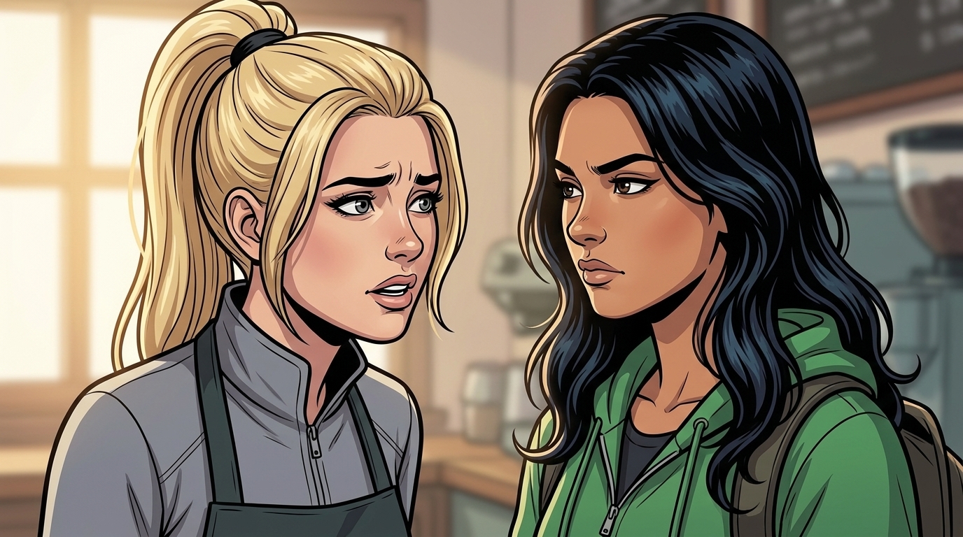Mina and Ketty discuss comparing information without accusing people of lying.