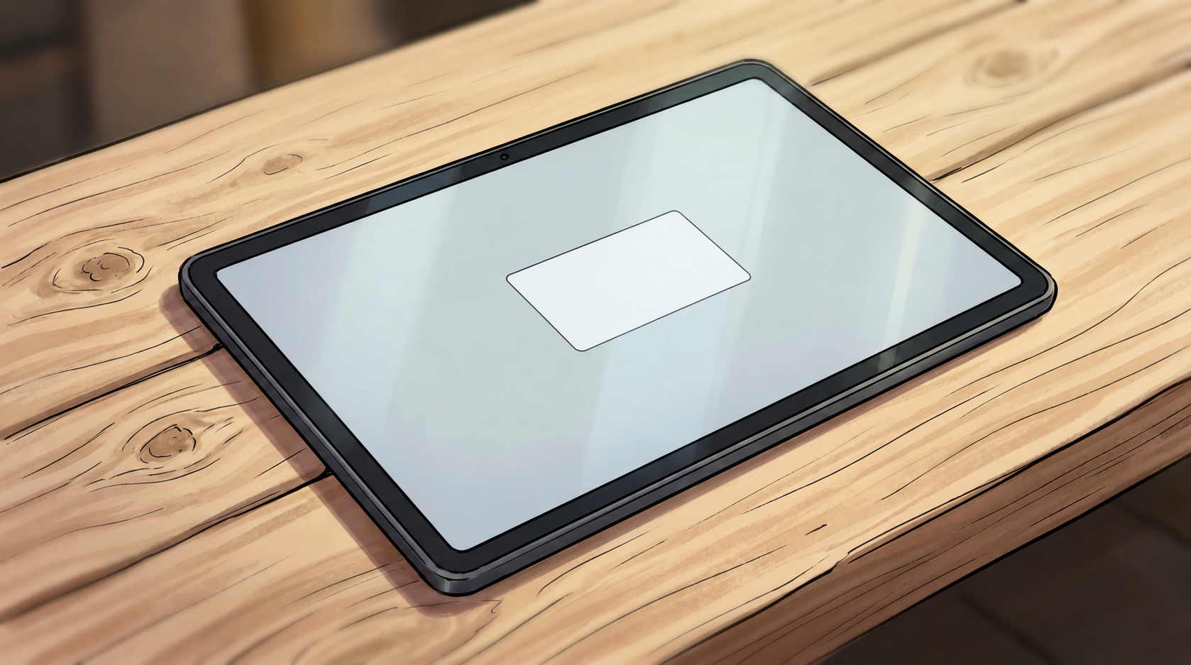 A tablet on the workbench displays a message signed Relay / Aster while Ketty speaks from outside the picture.